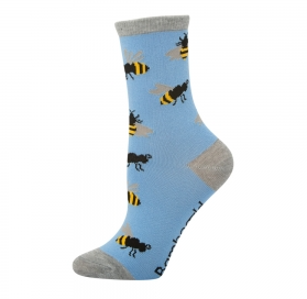 Bamboozld Kids Sock Bumblebee (Blue) Size 6-8