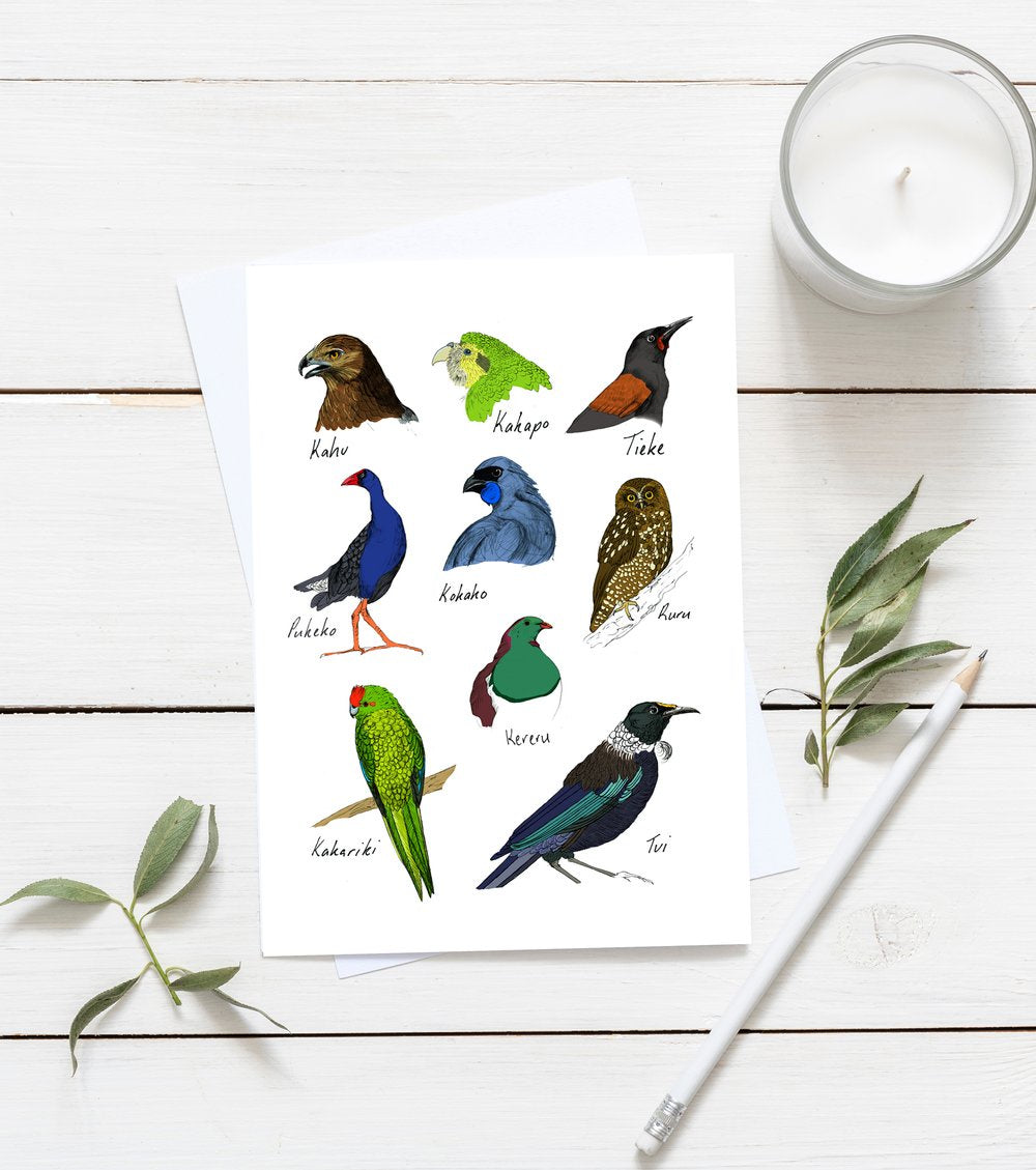 Jade Ell Native Birds Gift Card A6