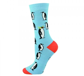 Bamboozld Womens Sock Penguin (Blue) Size 2-8