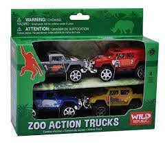 Action Zoo Trucks - 4 pack