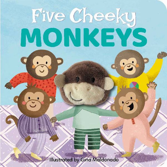 Five Cheeky Monkeys Finger Pupper Book