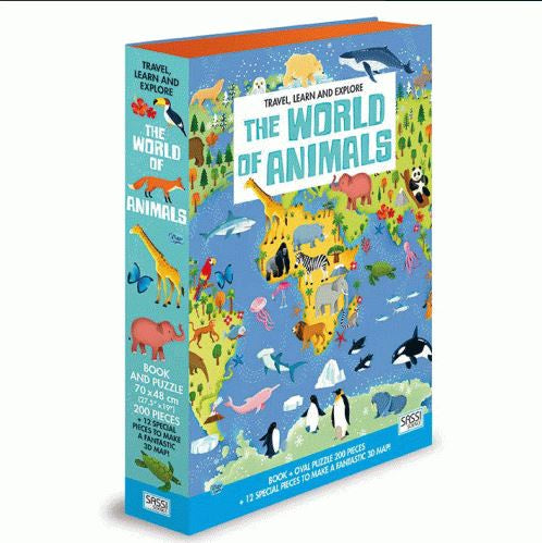 The World of Animals - 3D Puzzle and Book